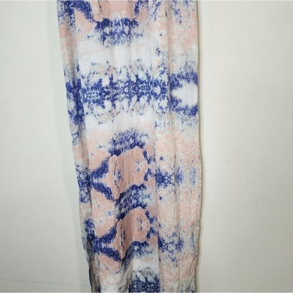 W118 By Walter Baker Dress Women 6 Water Color Tie Dye Sleeveless Slit Maxi - Picture 7 of 10